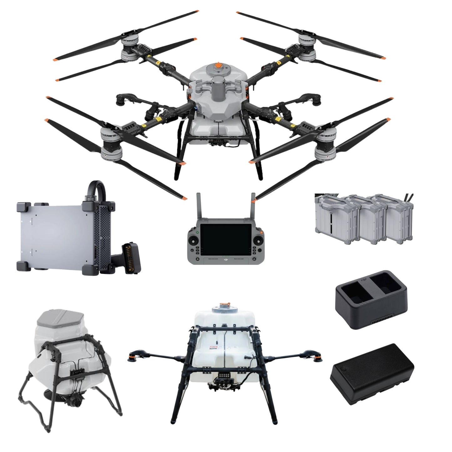 DJI Agras T100 Combo + 3 x Batteries + Spreader + Charger + Adaptor + Remote Battery